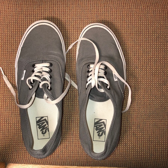 vans authentic grey mens